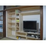 押し入れを利用して壁面収納を造作