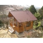 農作業の疲れを癒す山の中の休憩場
