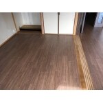 広々マンションの床を全面張替えました。