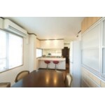 2部屋から1部屋に間取り変更で広くなったダイニング