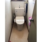 トイレ単体の交換です。