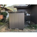 物置も建物と一緒にリニューアル塗装