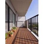 開放感のあるバルコニー