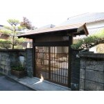 木製の門扉にリフォーム