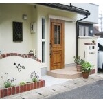 アイアンオーナメント、レンガでつくるエクステリア
