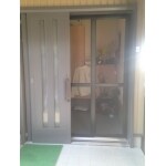 豊橋市　玄関スライド網戸（飛鳥アルミ工業）