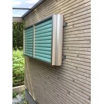 多機能ルーバー　視線を遮り、採光・通風が可能