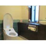 モザイクタイルをはりワンランク上のトイレに！