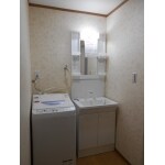 洗面化粧台を取り付けて、使い勝手UP
