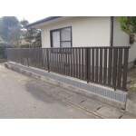 植栽からすっきりとしたアルミ製フェンスへ