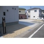 駐車スペースと玄関廻り工事
