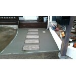 雑草対策！玄関アプローチ土間コンクリート工事