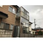 １階２階にベランダ囲い取付工事
