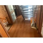 周南市K様　古くなった床にフローリングを上張り
