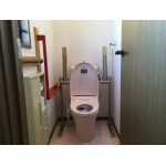 トイレ交換と手摺取付