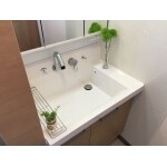 掃除しやすい洗面