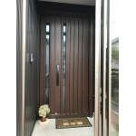 断熱玄関リフォームドア工事