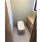 素材感にこだわった洗練されたトイレ