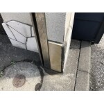 ご自宅の駐車場門柱補修工事