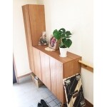 おしゃれに飾れる玄関収納