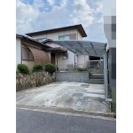 外構工事　スロープから階段へ                            