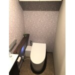 見た目すっきり華やかな内装のトイレのリフォーム