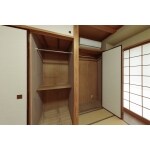 押入れにパイプハンガー取付