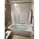 広くなった浴室でゆったりバスタイム