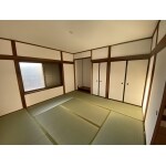 畳を新調し一新した和室に