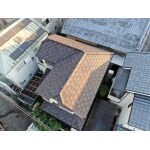 交野市　瓦からルーガ鉄平同質へ葺き替え工事