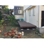 裏庭にリウッドデッキ