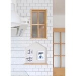 ニッチと室内窓でかわいい雰囲気に