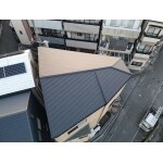 摂津市　ガルテクトへ重ね葺き工事