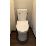 統一感のある色調が魅力のトイレリフォーム