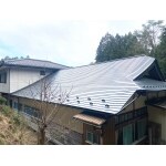 スレート屋根を撤去し、軽量のマルチエースへ葺き替え