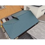 八尾市　瓦からガルテクトへ葺き替え工事ポリカ貼り替え工事