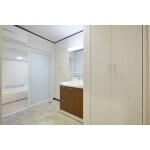 シンプルで使い勝手の良い洗面台