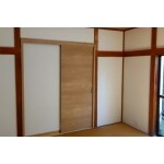 襖から木目調の扉に変更