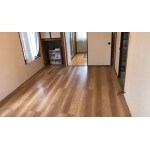 愛犬とともに長く暮らす。滑り止め効果のあるフローリング工事