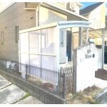 (堺市南区)サイクルポート・サイドパネル2段工事