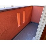 バルコニーの雨漏り改修工事