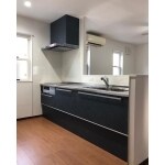 腰壁造作してI型キッチンを対面リノベーション