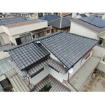 大阪府大東市　大屋根のみ　瓦からルーガ雅へ葺き替え工事