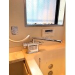 水漏れのため、浴室の水栓をお取替え