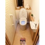 タンクレストイレに交換してすっきりとした空間に
