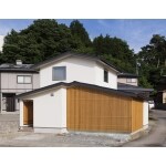 白と木のオシャレな外壁リノベーション