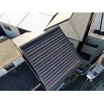 大阪市西区　スーパーガルテクトへ重ね葺き工事