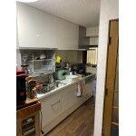 L型からI型キッチンに変更でスペース広々