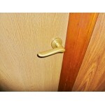 ゴールドハンドルでおしゃれな仕上がりに！建具交換リフォーム。