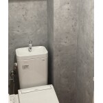 トイレ入替とネコ好きさんにはたまらないクロス